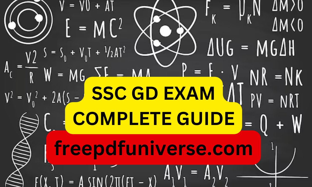 SSC GD EXAM COMPLETE GUIDE free pdf universe