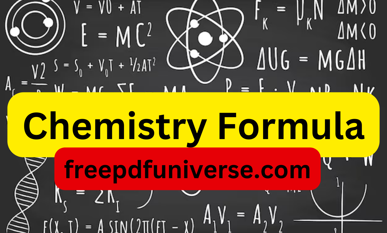 Chemistry formula pdf