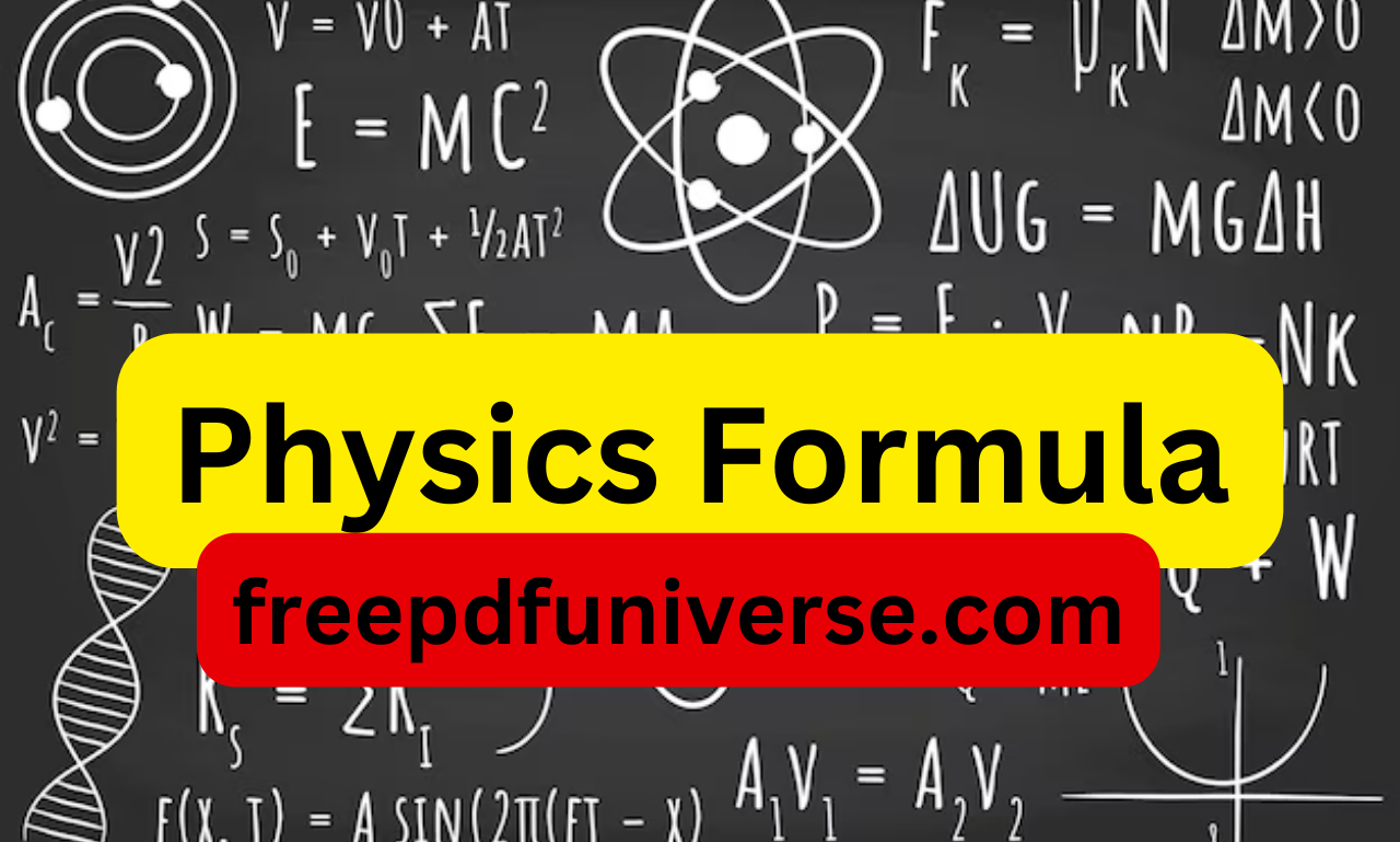 Physics Formula Pdf freepdfuniverse.com