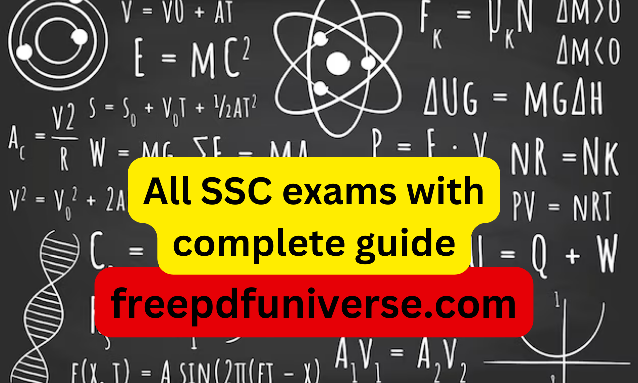 All SSC exams with complete guide